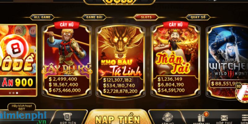 Những game bài đổi thưởng qua atm nổi bật được đánh giá cao